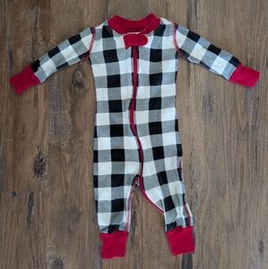 Hannah Anderson Sleeper Plaid 3-6 Months Organic Cotton